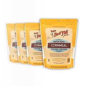 4-Pack 24-Oz Bob's Red Mill Cornmeal $10.60 + Free Shipping w/ Prime or on $35+