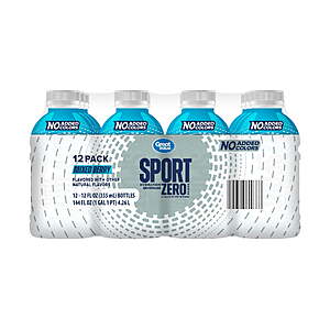 $4.98 WALMART Great Value Zero Sugar Sport Hydration Beverage, Mixed Berry, 12 fl oz, 12 Count + Orange or Lemon w sugar