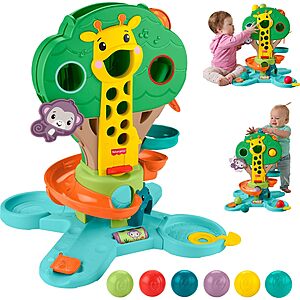 Fisher-Price Sit-to-Stand Jungle Tree Musical Ball Drop Activity Toy w/ 6 Balls $40.49 + Free Shipping