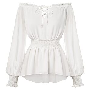 Amazon – Scarlet Darkness Renaissance Peasant Blouse - $14.99 w/ Code