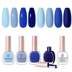 Amazon – AZUREBEAUTY Blue Nail Polish Set, 4 Colors - $4.99 w/ Code