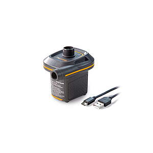 Intex Mini USB Powered Air Pump with 3 Nozzles for Mattresses and Inflatables $9.88