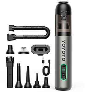 Rechargeable Hand Held Mini Vacuum Cleaner With Tools, $34.99 with coupon and code