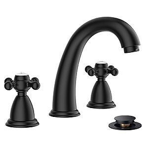 FORIOUS Bathroom Faucet 3 Hole 8 Inch Widespread Sink Faucets - $39.99 - $45.99 AC