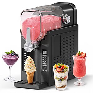 NEOISM Slushie Machine & Ice Cream Maker, Black - $129.99 AC