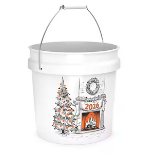 2-Gal Home Depot White Holiday Bucket $2.88 + Free S&H