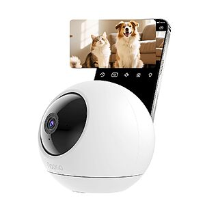 Noorio T110 2K 360° Pan-Tilt Indoor Security Camera w/ Dual-Band WiFi 6, Pet Tracking, Color Night Vision & Two-Way Audio $13.99 + Free Shipping w/ Prime or on $35+