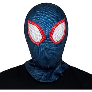$9.99* | MARVEL Miles Morales Official Youth Deluxe Spandex Mask w/ Molded Eyes at Amazon