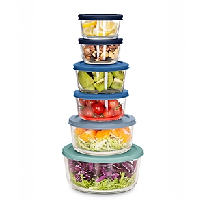 12-Piece Art & Cook Glass Food Storage Set (2 Colors) $17.15 + Free Pickup at Macys