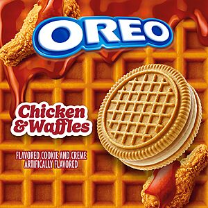 OREO Chicken and Waffles Sandwich Cookies, Limited Edition, 10.68 oz $4.97