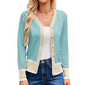 GRACE KARIN Cropped Cardigan Sweaters for Women $12.49