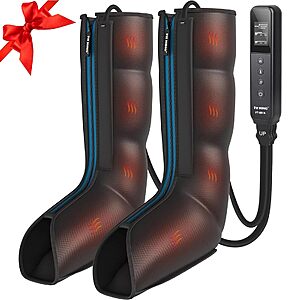 FIT KING Leg Massager with Heat & Compression for Circulation & Pain Relief $65 AC + Free Shipping