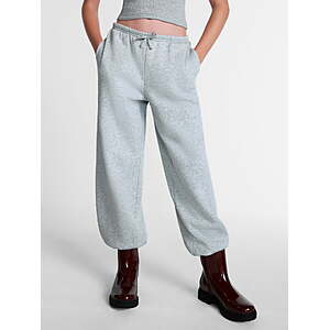 Weekend Academy Girls Fleece Joggers, Sizes 4-18 (Light Grey Heather) - from $4.78