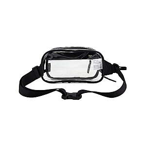 Eastsport Unisex Clear Stadium Approved Crossbody Media Bag, Black Trim $8.8