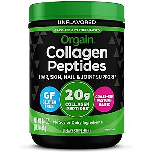 [SnS, AC] $11.94* | 1-Pound Orgain Hydrolyzed Collagen Peptides Powder (Unflavored) at Amazon