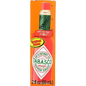 24-Pack 2-Oz TABASCO Original Flavor Pepper Sauce $20.02 ($0.83 Each) + Free Shipping w/ Prime or on $35+