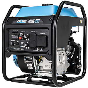 Pulsar 5250W Dual Fuel Inverter Generator, Gas & Propane, RV Ready TT-30R - $499 + Free Shipping