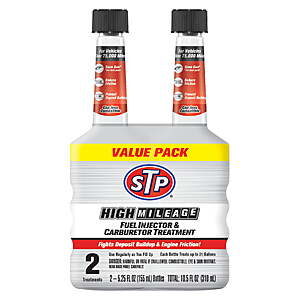 $5.38 get $1 Walmart Cash limit 5 STP High Mileage Fuel Injector & Carburetor Cleaner - 5.25 fl oz (2 Count)