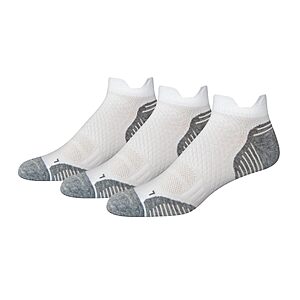 3-Pack Amazon Essentials Men's Cushioned Low Cut Tab Running Socks (White) From $2.61 w/ S&S + Free Shipping w/ Prime or on $35+