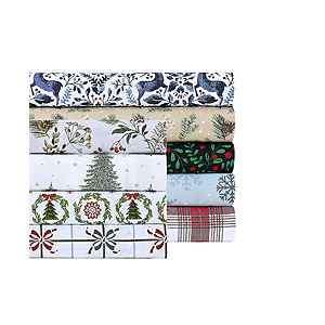 4-Piece Sanders Holiday Printed Microfiber Sheet Set (Various Styles): Full $12.99, Queen or King $17.99 + Free Pickup at Macy's or Free Shipping on $39+