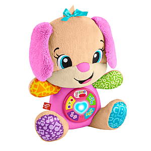 $13.69, Fisher-Price Laugh & Learn Smart Stages Sis Pink Plush Musical Learning Toy for Baby & Toddler, Walmart