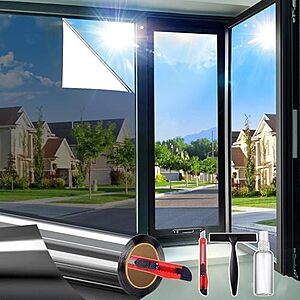 $5.34* | 17.5" x 78.7" One-Way Privacy Window Film w/ UV & Heat Blocking at Amazon