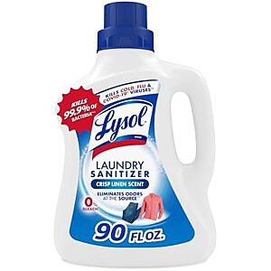 [SnS, AC] $8.43 | 90-Oz Lysol Disinfectant Laundry Sanitizer & Scent Booster (Crisp Linen) at Amazon