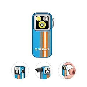 New Olight Customers: Olight Oclip Pro Flashlight (Roadster) + 4 Free AA Ni-MH Rechargeable Batteries $23.99 + Free Shipping