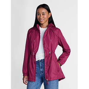 $24.96, 5 colors, Big Chill Women's and Women's Plus Lined Anorak Jacket with Hood, Walmart