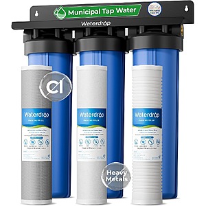 Waterdrop WHF3T-PG 3-Stage Whole House Water Filter System $229.49 + Free Shipping