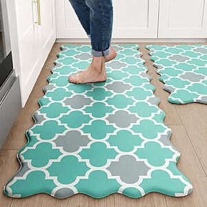 Arenarug Scalloped Trellis Kitchen Mats for Floor Kitchen Rugs $18.49