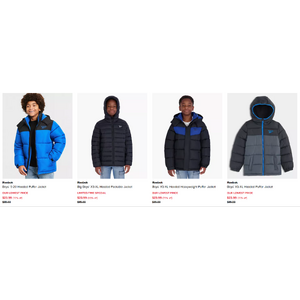 Reebok Puffer Jackets $23.99