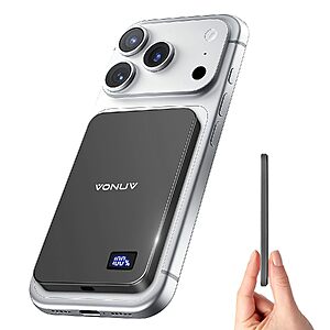 5000mAh 15W Vonuv Magnetic Wireless Slim Power Bank (Various Colors) $13.99 + Free Shipping w/ Prime or on $35+