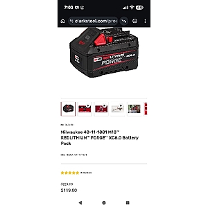 Milwaukee M18 Forge 8amp