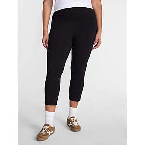 Terra & Sky Women's Plus Capri Legging, Sizes 0X-5X, Black Soot - $2.55, Dark Navy - $2.76