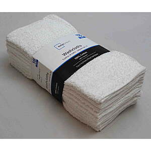 $4.88 WALMART Mainstays 18-Pack White or Color Washcloths