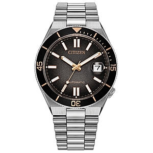 Citizen Men's Special Edition Automatic Tsuyosa Shore Silver-Tone Stainless Steel Bracelet Watch 40mm - Silver