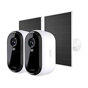 Arlo Essential Camera 2K (3rd Gen), 2-pack plus 2 Solar Panel chargers $119.99 free shipping Costco.com