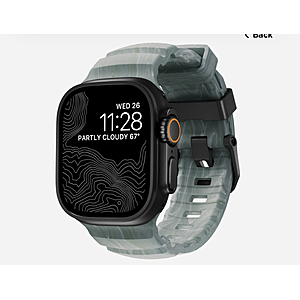 NOMAD Rocky Point Apple Watch Band — Limited Edition Green Marble / Black Hardware — $62 (Reg. $89)