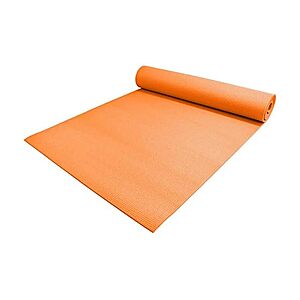YogaAccessories 74" x 24" 1/4" Thick Non-Slip Yoga & Pilates Mat (Orange) $19.99 + Free Shipping w/ Prime or $6 Fee per Order