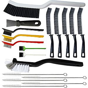 18-Piece Crevice Cleaning Brush Set $4.99 + Free Shipping w/ Prime or on $35+
