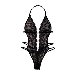 Avidlove Women's Lingerie Lace One-Piece Bodysuit (Various Colors) $5 + Free Shipping w/ Prime