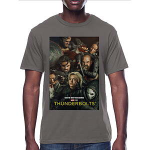 Thunderbolts, Men's & Big Men's Graphic Tee, Group Poster, Sizes S-3XL - $4.40