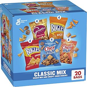 [SnS, AC] $24.96* | 4 × 28-Oz Chex Mix Classic Mix Snack Variety Pack ($6.24 each) at Amazon
