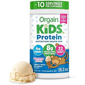 [SnS, AC] $12.24 | 1-Pound Orgain Kids Protein Powder Shake Mix (Vanilla Bean Ice Cream) at Amazon