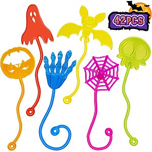 42-Piece Genuvi Halloween Sticky Hands Kids Party Favor Set $4.94 + Free Shipping w/ Prime or on $35+