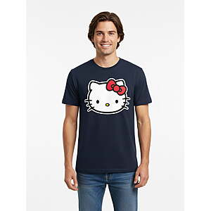 Sanrio, Men's & Big Men's Graphic Tee, Hello Kitty Bow, Sizes S-3XL - from $5.49
