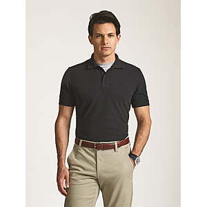 Chaps Men’s Seacoast Wash Ribbed Knit Polo $7.7+, Printed Polo $4.75+