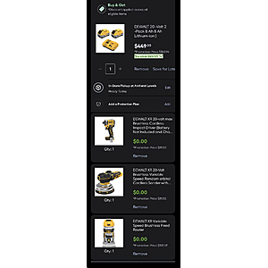 Buy One Get Three !DEWALT 20 -Volt 2 -Pack 8 Ah 8 Ah Lithium-ion ) | DCB2108-2C