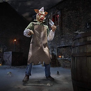 $125, FS, Home Accents Holiday 6.5 FT Wicked Woods Animated LED Butcher